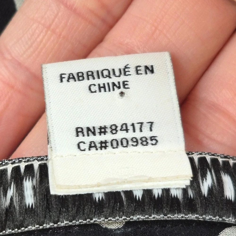 Diane Von‎ Furstenburg black Aria chiffon silk dress women's 0 - Picture 16 of 16